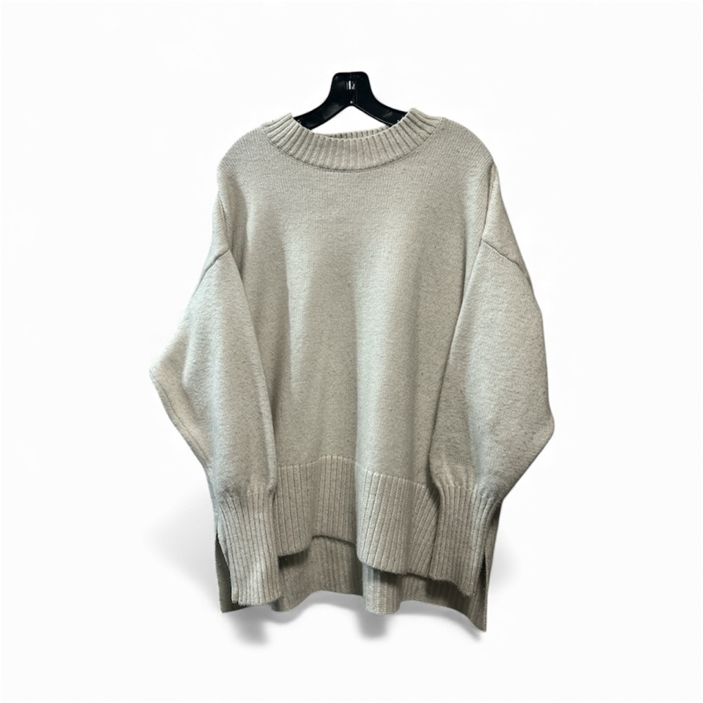 H&M Ribbed Knit Cream Sweater